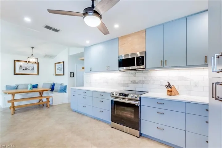 Fully updated kitchen with thoughtful elegant finishes