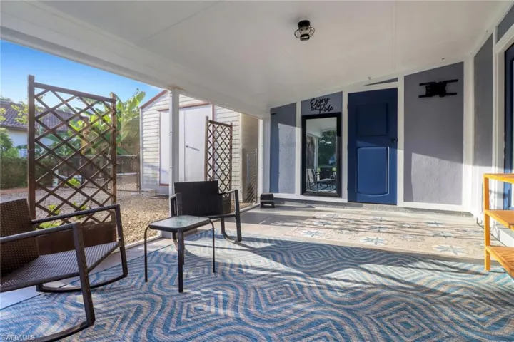 Front Screened carport