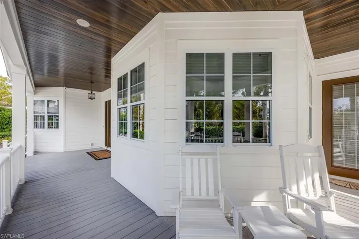Deck with a porch