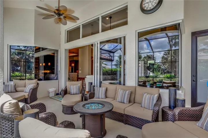Spacious lanai under roof