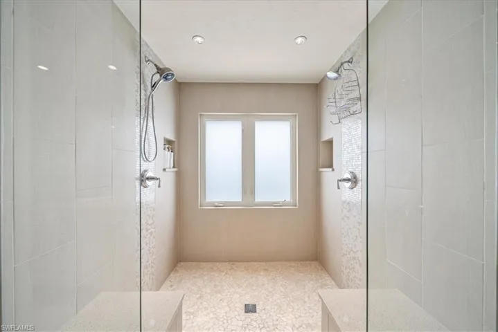 Bathroom with walk in shower
