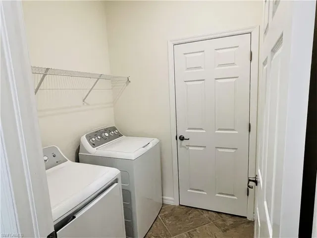 Laundry area featuring washer and dryer