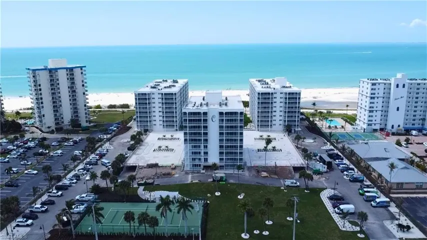 Bird's eye view of apartment complex / building - Virtually Edited Image