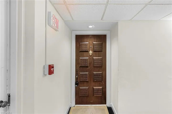 View of exterior entry - Virtually Edited Image