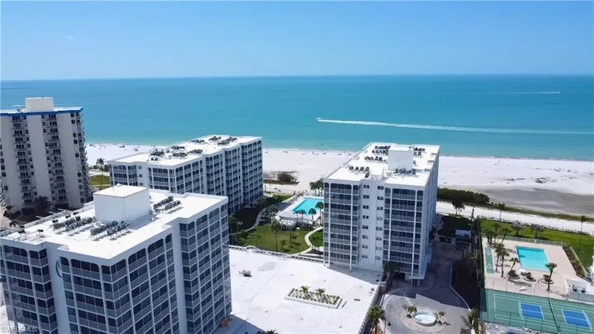 Drone / aerial view of apartment complex - Virtually Edited Image