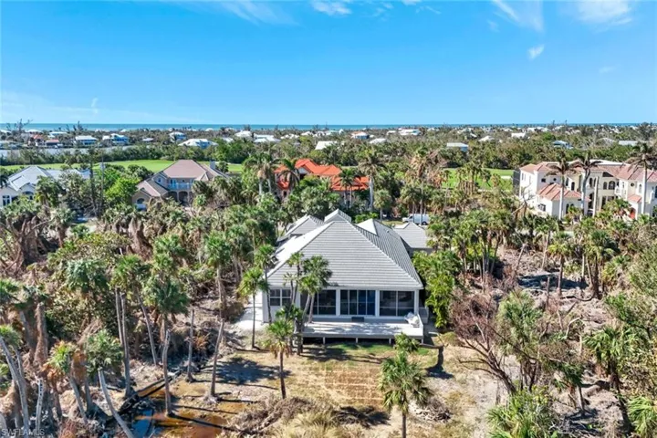 Aerial view of rear of property
