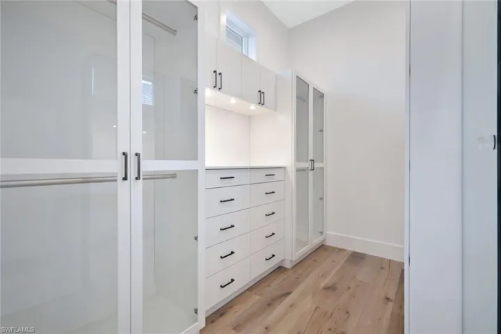 His and hers primary closets