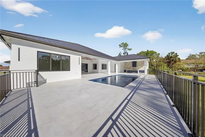 View of pool featuring patio surround
