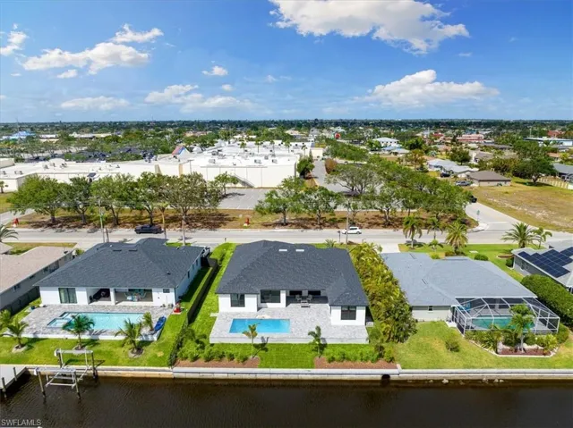 Pool water is virtually staged