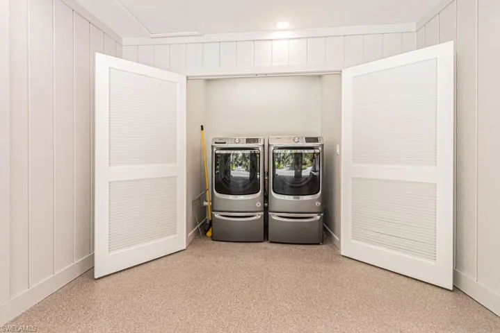 Laundry room with washer and dryer