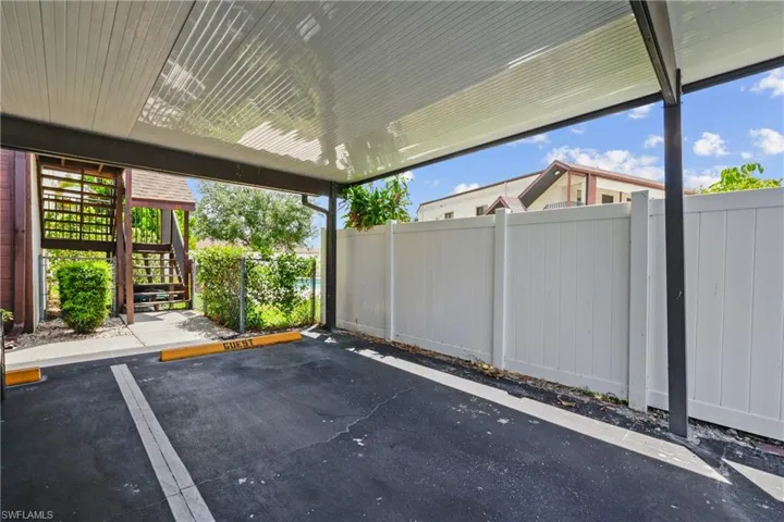 Carport outside your front door