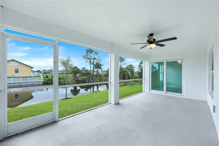 large screened lanai