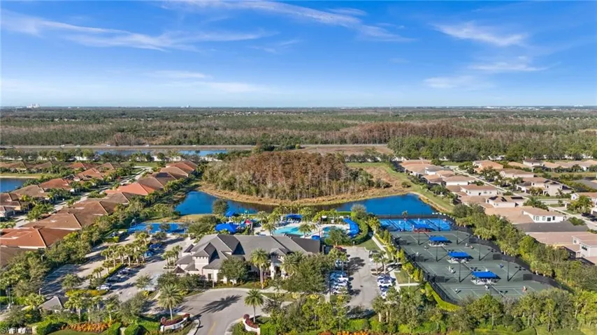 Aerial view of Amenity Center