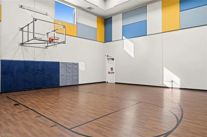Indoor basketball court
