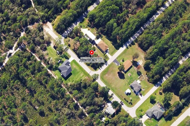 Birds eye view of property