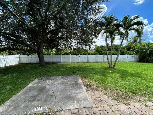 View of yard with a patio area