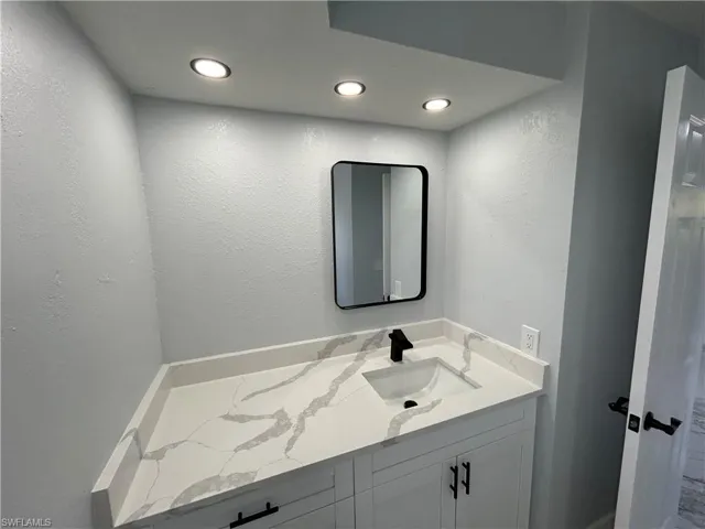 Bathroom featuring vanity