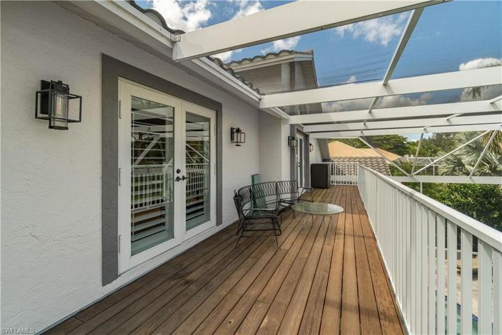 Two doors lead to balcony from upstairs Loft and Master Suite.
