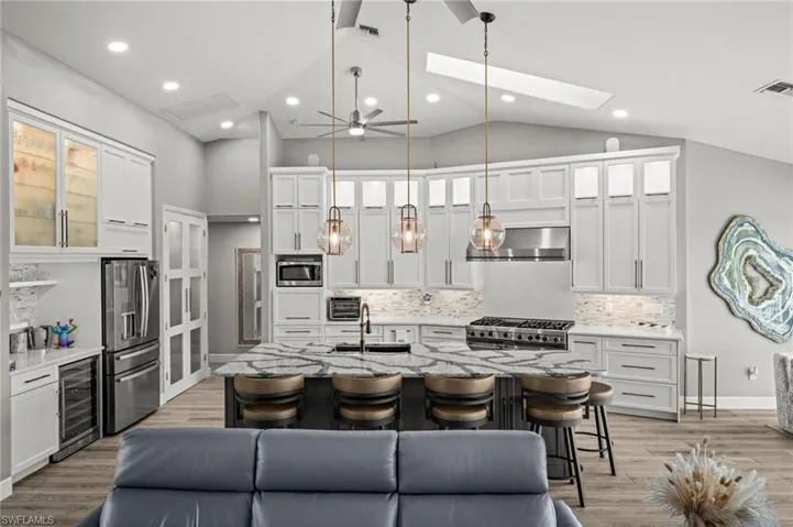 The open concept keeps everyone in the conversation