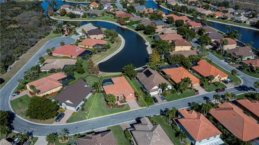 aerial of neighborhood