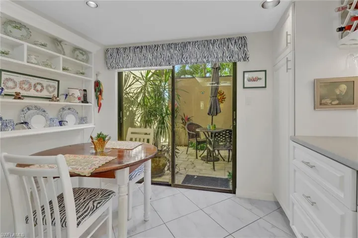 View of dining space