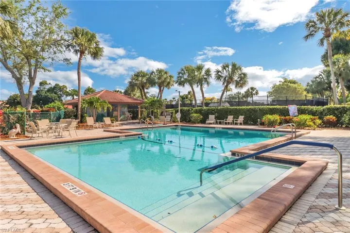 View of pool with a patio area