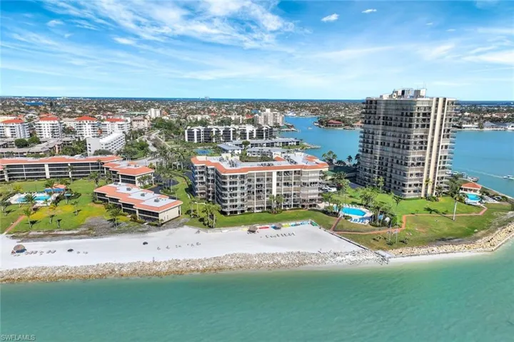 Bird's eye view with a water view and a view of the beach