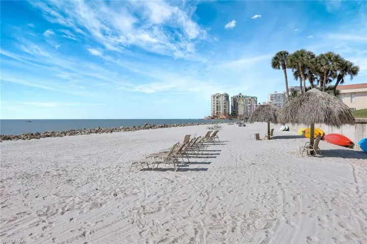 Property view of water featuring a view of the beach