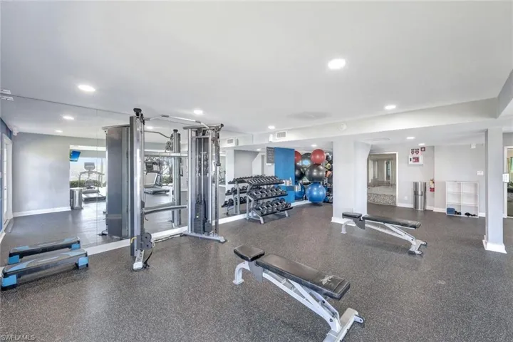 View of workout area