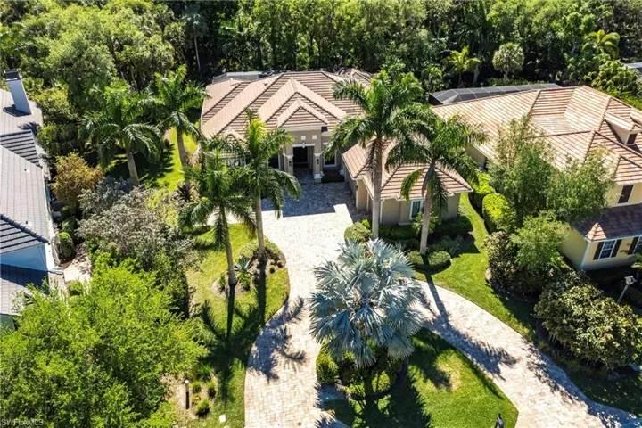 Birds eye view of property