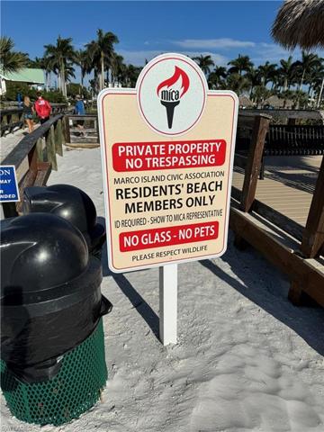 RESIDENTS BEACH PRIVATE TO MARCO RESIDENTS ONLY