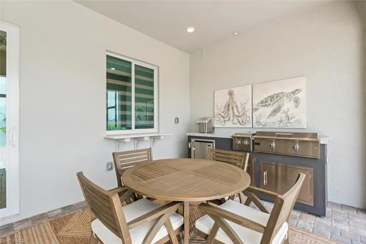 View of dining area
