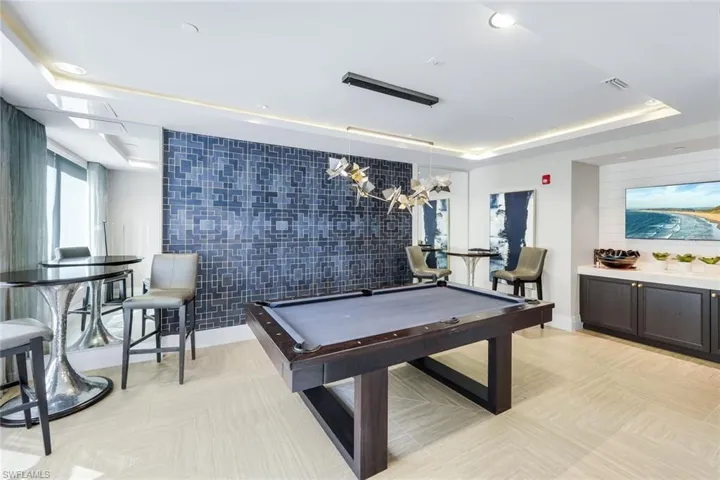 Resident Club Room with Billiards