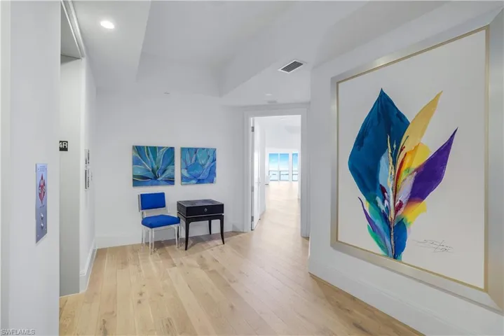Enter your home from the private elevator lobby.
