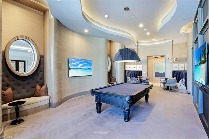 The billiards/game room will appeal to everyone in the family!