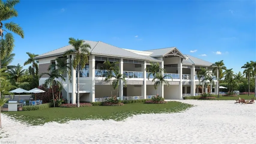 Rear view of beach park, overlooking the Gulf of Mexico.