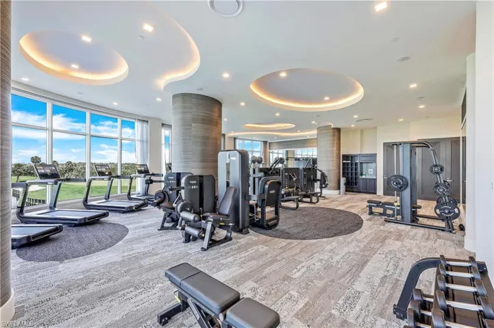 State of the art fitness center.