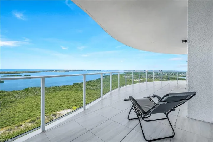 Miles of coastline can be observed from the 24th floor.