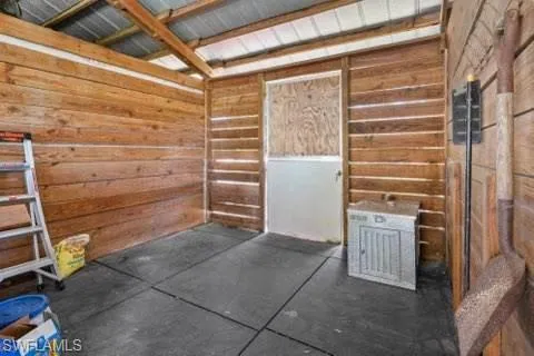 Stalls are horse ready. with rubber floor mats...