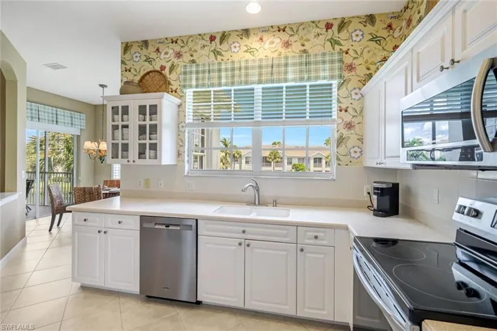 Ample counter space and storage.