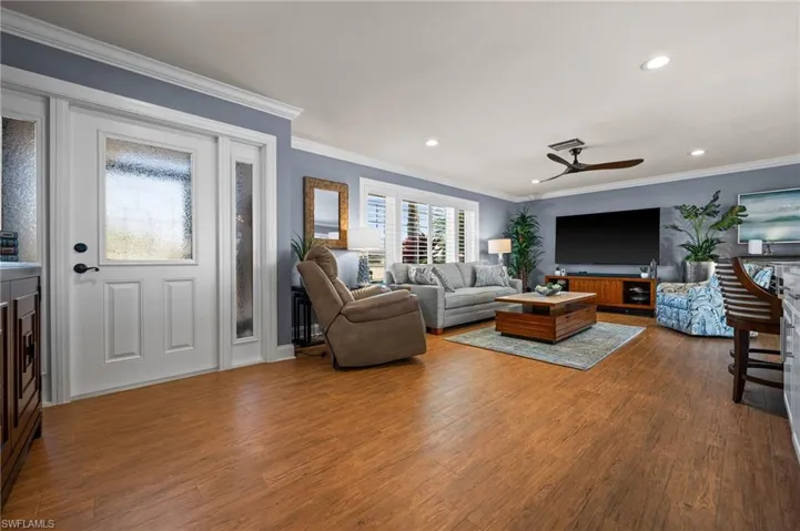 Entryway with Family Room