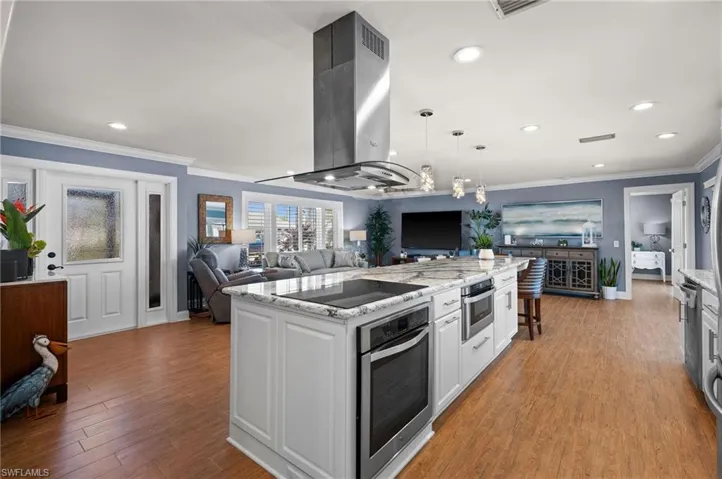 Lots of room to entertain in the beautiful kitchen