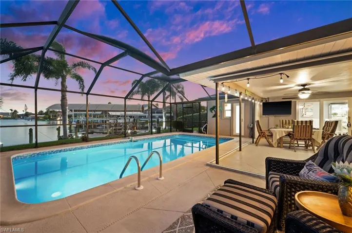 Enjoy an evening swim after the sunset