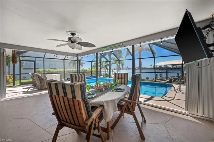 Lanai with Hurricane Shutters