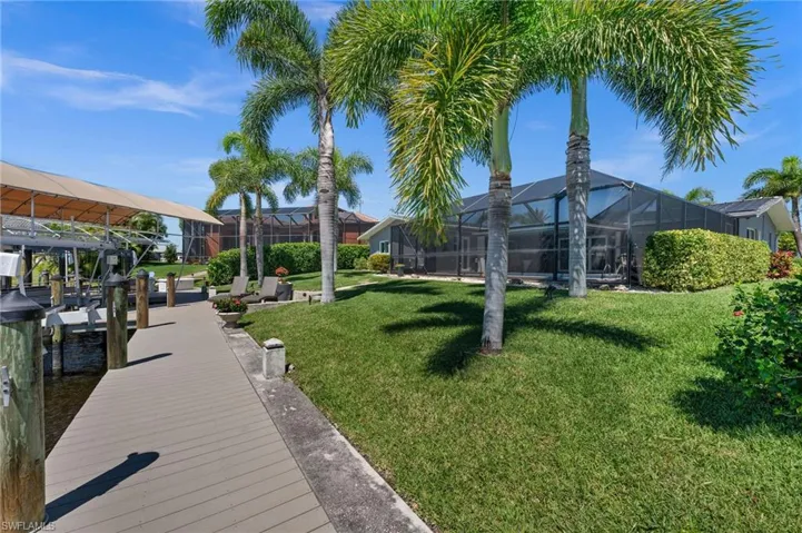 Beautiful landscaped yard