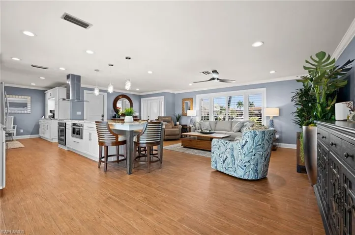 Family Room and Kitchen
