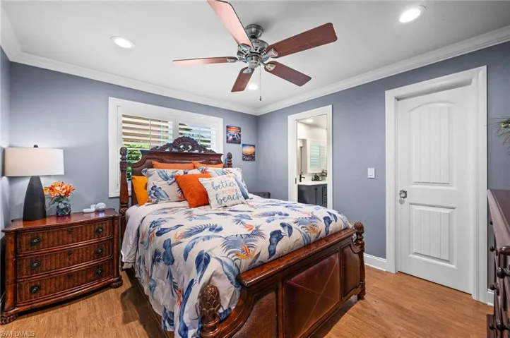 Bedroom #2/ Junior Suite with Walk-in Closet and full Bathroom with shower .