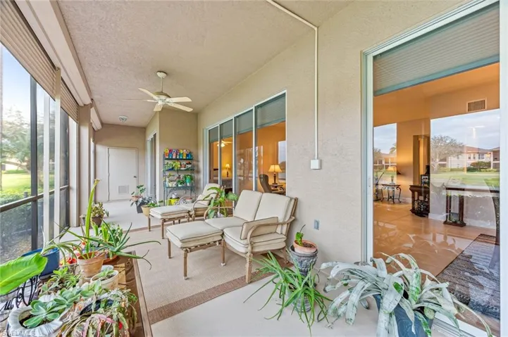 Oversized 40' lanai with electric shutters