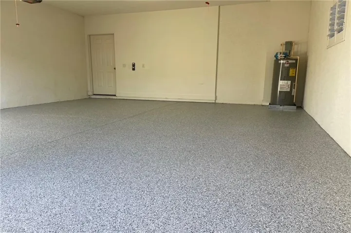 Brand new epoxy garage floor