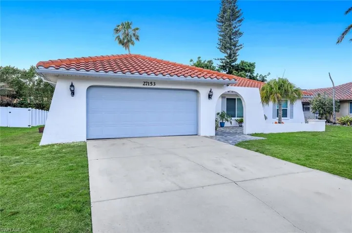 Home features a two car garage.